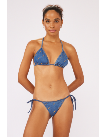 Set Jeans Triangulo-Vies Lacinho-Vies