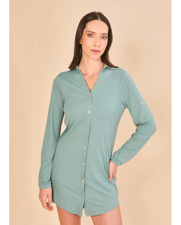 Shirtdress Copenhagen Water Green Upf50+