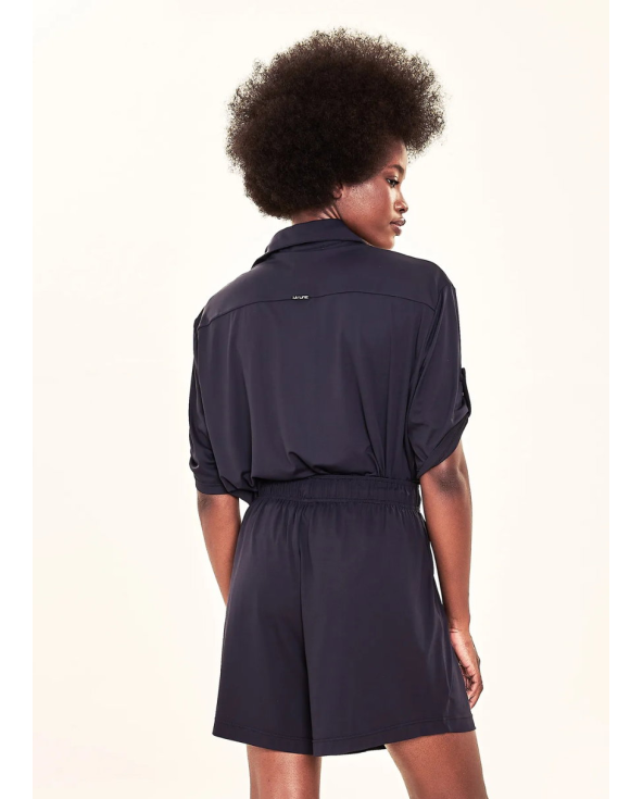 Shorts Fem Basic Black Upf50+