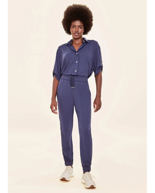 Pants Fem Basic Navy Blue Upf50+