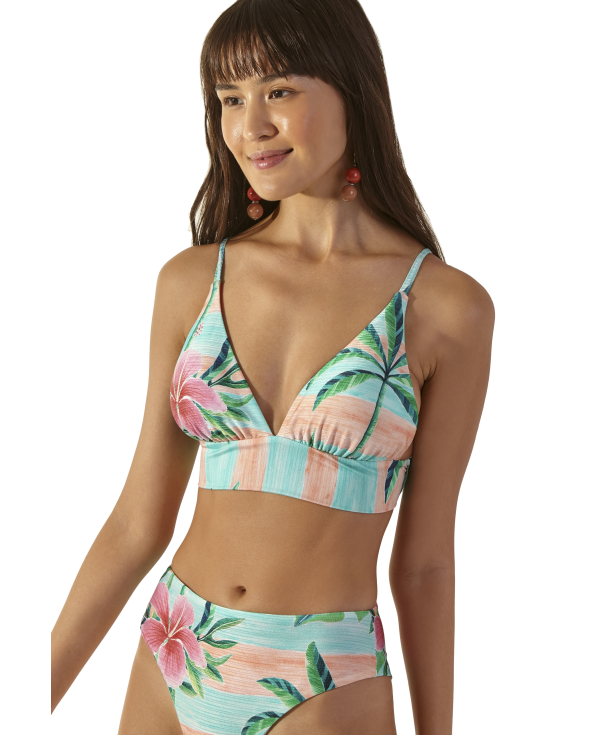 Bustier-Bikini Mit Tropenprint - Pacifico...