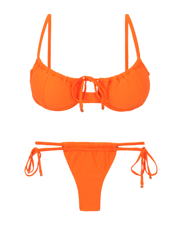 Set Dots-Orange Balconet-Tie Pipa