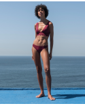 Bikini Burdeos Con Top De Tirantes Multi Posiciones - Bikini Multi Alças Grenat