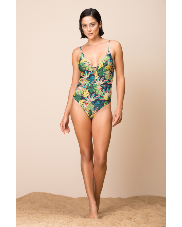 Decote V Tropicool Preto