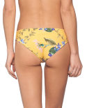 Cueca De Biquíni Fixa, Amarela Floral - Bottom Mustard Field Balearic Paramount