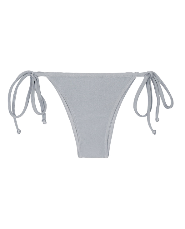 Sølvfarvede Brasilianske Bikinitrusser Med...