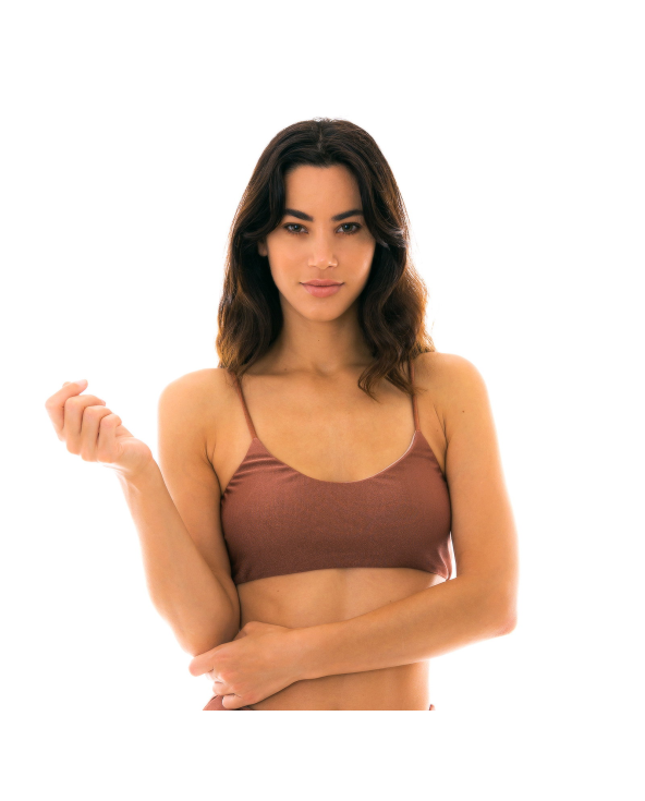 Bbs X Steph.d - Haut Brassière Cuivrée À Nouer...