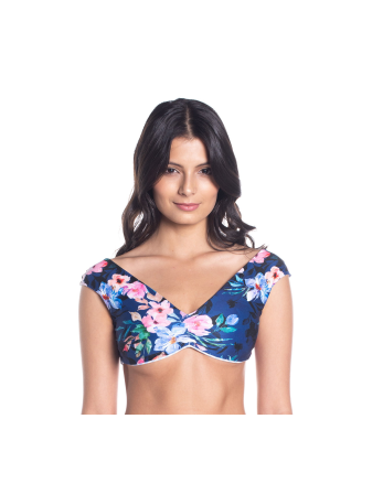 Bbs X Saha - Blomstret/Stribet Vendbar Bikini-Top - Top... 2