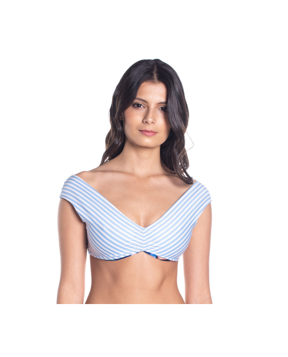 Bbs X Saha - Haut Brassière Réversible Floral...
