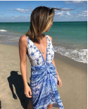 Maillot 1 Pièce Décolleté Plongeant Imprimé Palmeraie - Decote V Palmeira