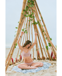 Reversible Printed Bikini Bottom - Bottom Malva Sand Trace