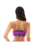 Haut Brassière Feuillage Violet À Nouer - Top Ultra Violet Bra