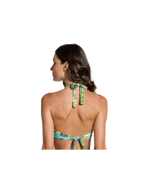 Tropical Print Underwired Bikini Top - Top...