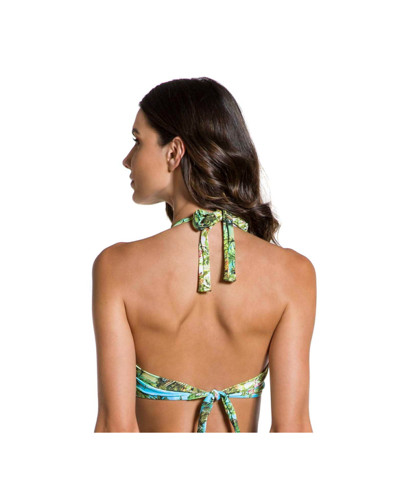 Tropical Print Underwired Bikini Top - Top...