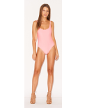 Leuchtrosa/Rosa Wende-Badeanzug - Ariel Neon