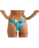 Tanga De Bain Fixe Fleurs Graphiques - Bottom Flower Geometric Cortinao