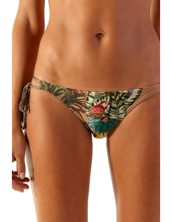 Tropikalne Figi Do Bikini Ze Skręconymi Sznureczkami -...