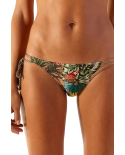 Tropical Brazilian Bikini Bottom With Twisted Ties - Bottom Angel Iceberg Gaya