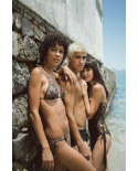 Tropical Brazilian Bikini Bottom With Twisted Ties - Bottom Angel Iceberg Gaya
