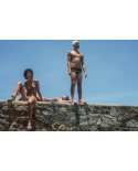 Tropical Brazilian Bikini Bottom With Twisted Ties - Bottom Angel Iceberg Gaya