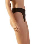 Bas Brésilien Noir Emboîtant Côtés Larges - Bottom Laguna Caramel Preto