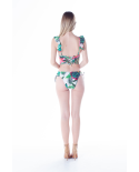 Top Babado Cropped Ikebana Branca