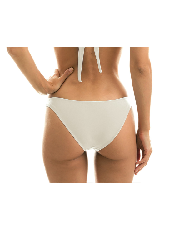 Cueca De Biquíni Fixa Não Cavada Em Branco...