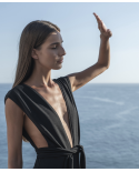 Crepe V Maillot Preto