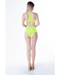 Bottom Tiras Cruzadas Neon Limao