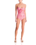 Strapless Swimsuit Hydrangea