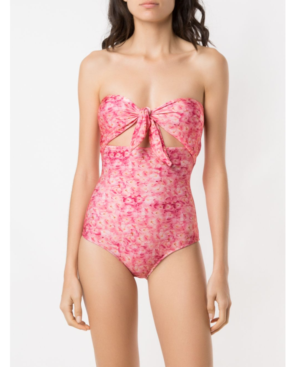 Strapless Swimsuit Hydrangea