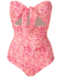 Strapless Swimsuit Hydrangea