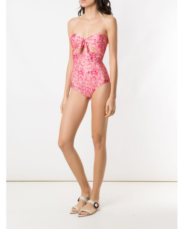 Strapless Swimsuit Hydrangea