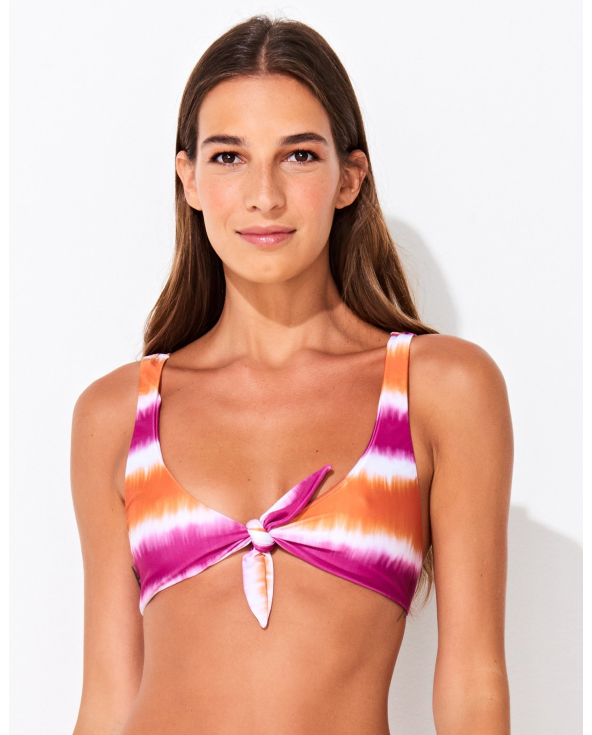 Bustier-Top Mit Tie-Dye-Print Rosa/Orange,...