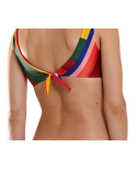 Farbenfroh Gemustertes Bustier-Top - Top Noruega Mambo