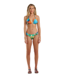 Brazilian Bikinihose Mit Breiten Seiten Und Tropenprint - Bottom Caribe Maresia