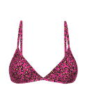 Pink Fixed Adjustable Triangle Top With Leopard Pattern - Top Roar-Pink Tri-Fixo