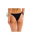 Brazilian Bikinihose Schwarz Texturiert, Gedrehte Schnüre - Bottom St-Tpz-Black Ibiza
