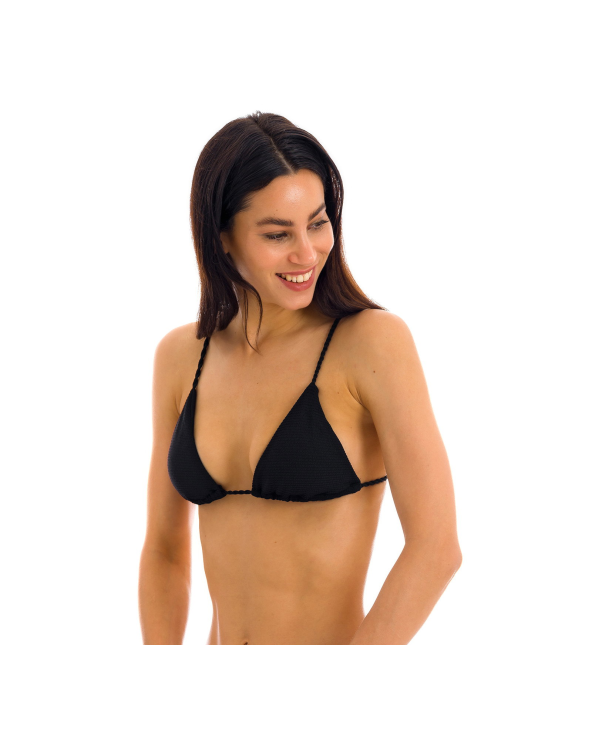 Braziliaanse Bikinitop Zwart Met Structuur En...