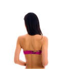 Reggiseno Bikini A Fascia Rosa Con Stampa Di Leopardo - Top Roar-Pink Bandeau-Reto