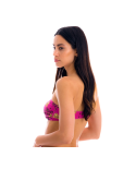 Bandeau-Top Rosagrundig Mit Leoparden-Motiv - Top Roar-Pink Bandeau-Reto