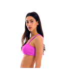 Reggiseno Bikini Testurizzato Rosa Magenta E Corda Intrecciata - Top St-Tpz-Pink Reto