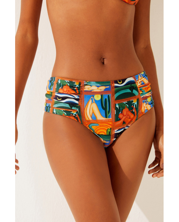 Bottom Larga Quadros Bordados