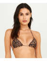 Top Dupla Flor Banana Camel