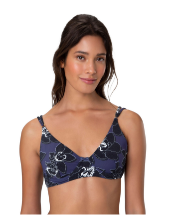 Top Triangulo Arco Vanilla Azul