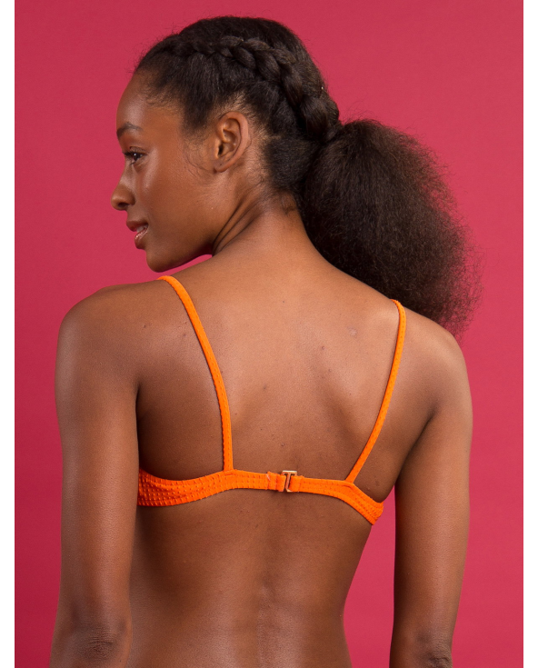 Top Dots-Orange Balconet-Tie
