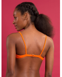 Top Dots-Orange Balconet-Tie