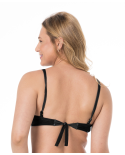 Top No Drapeada Media Liso Preto