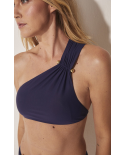 Top Bikini Larga Veleiro Azul Marinho