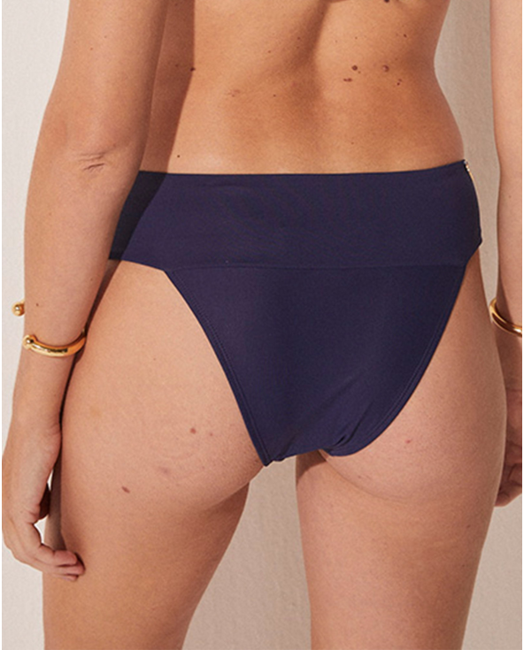 Bottom Bikini Larga Veleiro Azul Marinho